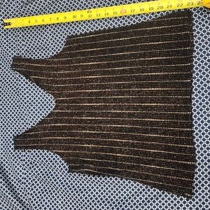 Gold and Black Shimmer Tank Top Size Small